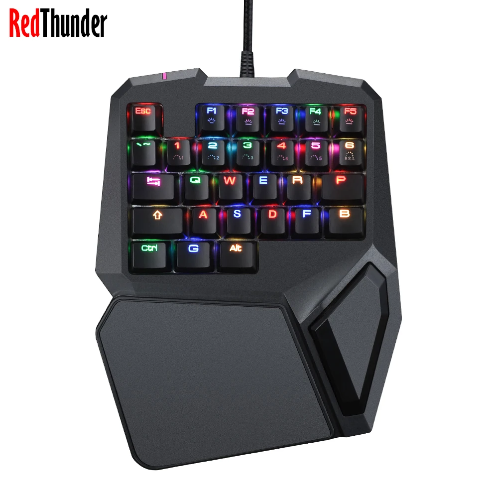 G10 One Handed Mechanical Keyboard RGB Backlit Portable Mini Gaming
