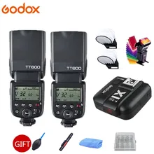 2x Godox TT600s HSS GN60 2,4 г Камера Вспышка Speedlite + X1T-S передатчик для sony A7 A7S A7R A7 II a6000 A58 A99 + подарок комплект