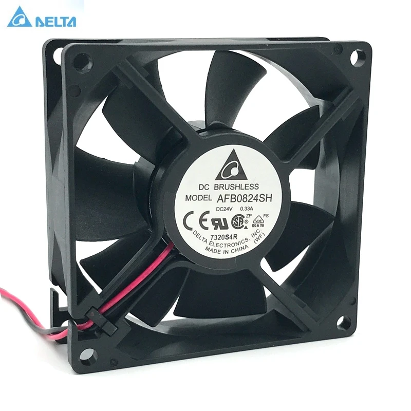 Brand New Delta cooling fan 80mm AFB0824SH 80*80*25mm DC 24V 0.33A