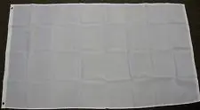 

Free shipping WHITE flag 3x5 ft poly blank White flag blank print banner