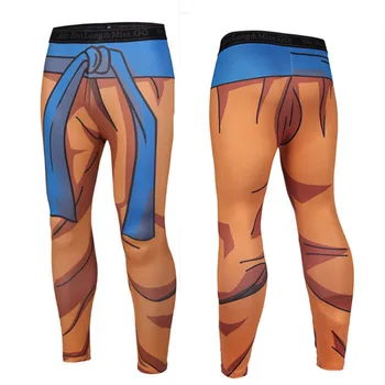 

3D Print Compression Pants Men Dragon Ball Vegeta Goku Anime Cosplay Leggings Popular Streetwear Hip Hop Legging Underpants