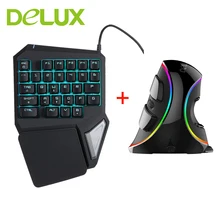 Delux font b gaming b font keyboard t9 pro Vertical font b Gaming b font font
