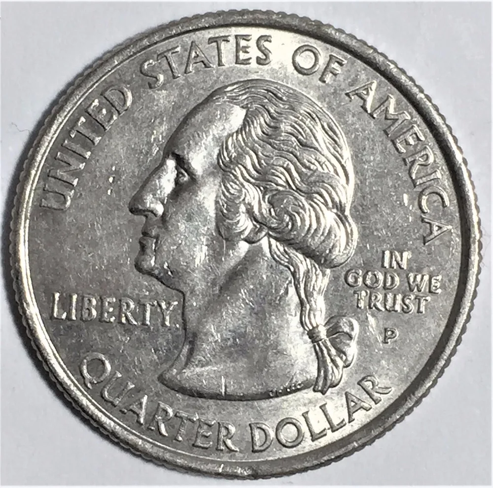 

25mm Random Used Coin 50 State Quarters District of Columbia and U.S. territories 1999-2009