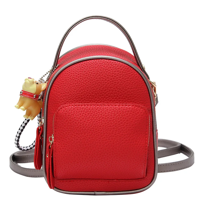 

New trend Women backpacks bag solid color fashion Multifunction PU leather Women bag casual simple mini Women bag