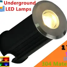 304 из нержавеющей стали 1 Вт открытый подводный светодиодный светильник 12V Водонепроницаемый IP68 Бассейн светильник s лестничные Фонари светодиодный подземный светильник