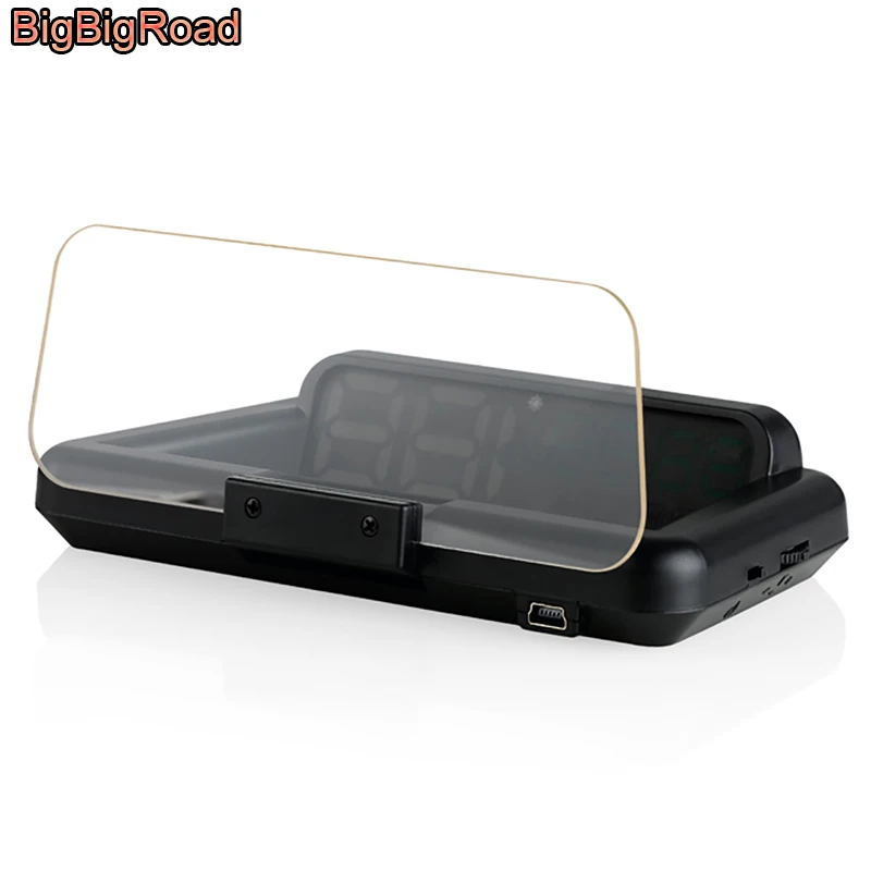 BigBigRoad Car Windscreen Projector On-Board Computer HUD Head Up Display OBD 2 For Volvo S40 S60 S70 S80 S90 V40 XC60 XC70 XC90