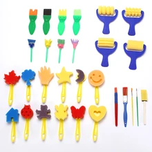 29 шт. детские игрушки DIY Рисунок ЕВА губка картина Пены Щетки