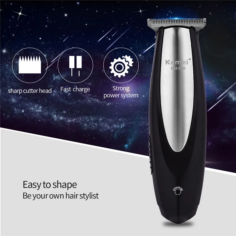  KEMEI Professional Stainless Steel Automatic Suction Hair Clipper Adults Kids Electric Rechargeable