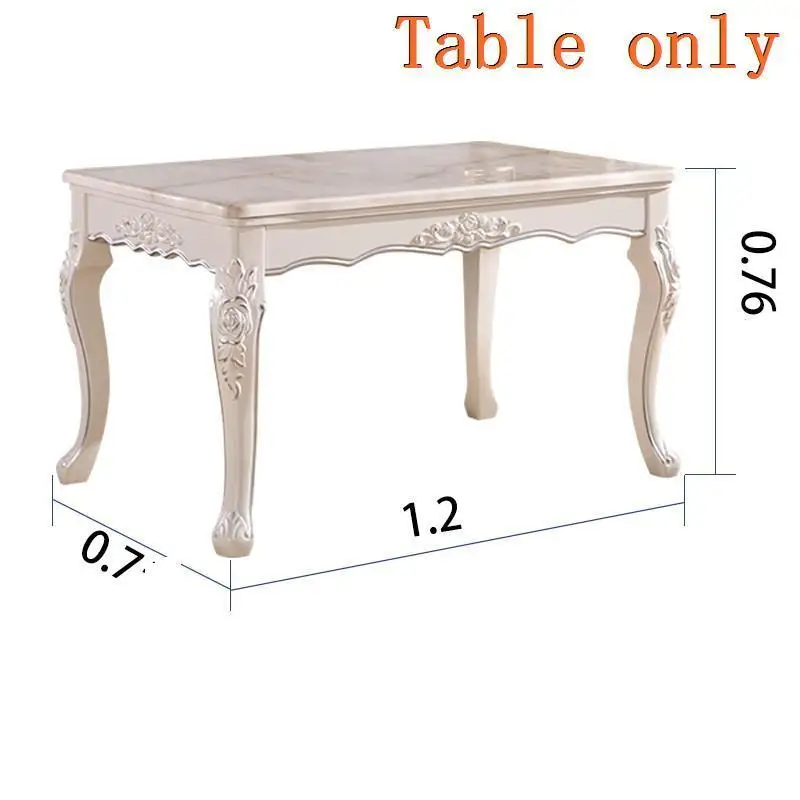 Marmol Tavolo Da Pranzo Piknik Masa Sandalye Dinning Set A Langer Tafel деревянный европейский стол - Цвет: MODEL O