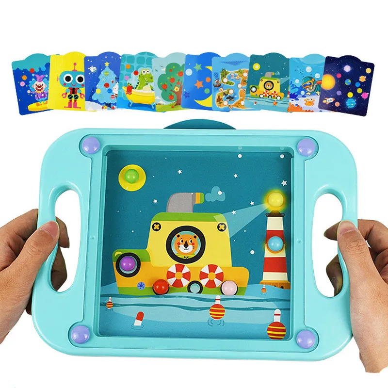 Mini Balance Ball Handheld Game Puzzle Box Board Cartoon 3D Education Puzzle Game Toy For Kids Early Education Kindergarten Mini Balance Ball Handheld Game Puzzle Box Board Cartoon 3D Education Puzzle Game Toy For Kids Early Education Kindergarten