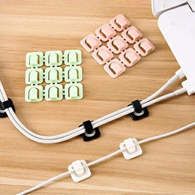 18 шт. самоклеящийся клейкий провод фиксированные зажимы сетевые кабели USB держатель линии зажим