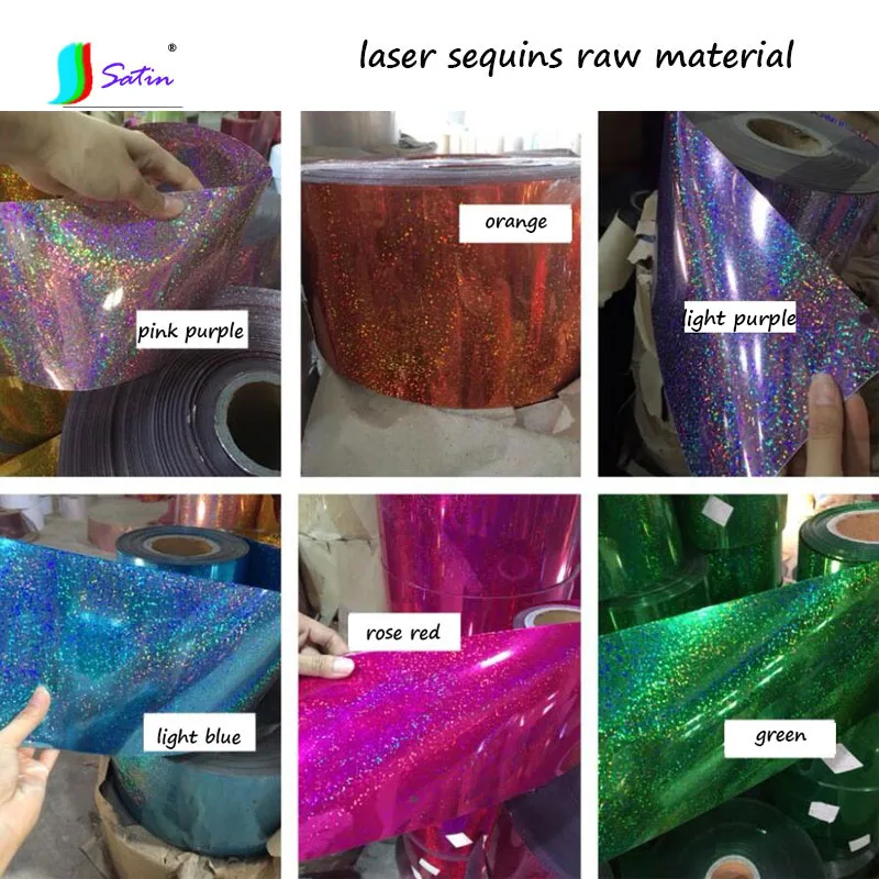 

Green,Blue,Pink,Purple,Red,Black,Silvery,Gold Laser Sequins Sheet,Laser Sequins Raw Material,Laser Sequins PVC Material S0712L