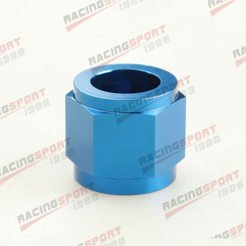 

-16 AN To 1'' Fitting Tube Nuts Anodized Aluminum BLACK/BLUE