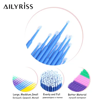 

Disposable Eyelash Brushes Micro Brushes 100pcs Eyelash Extension Tools Individual Eyelashes Removing Tools Applicators Personal