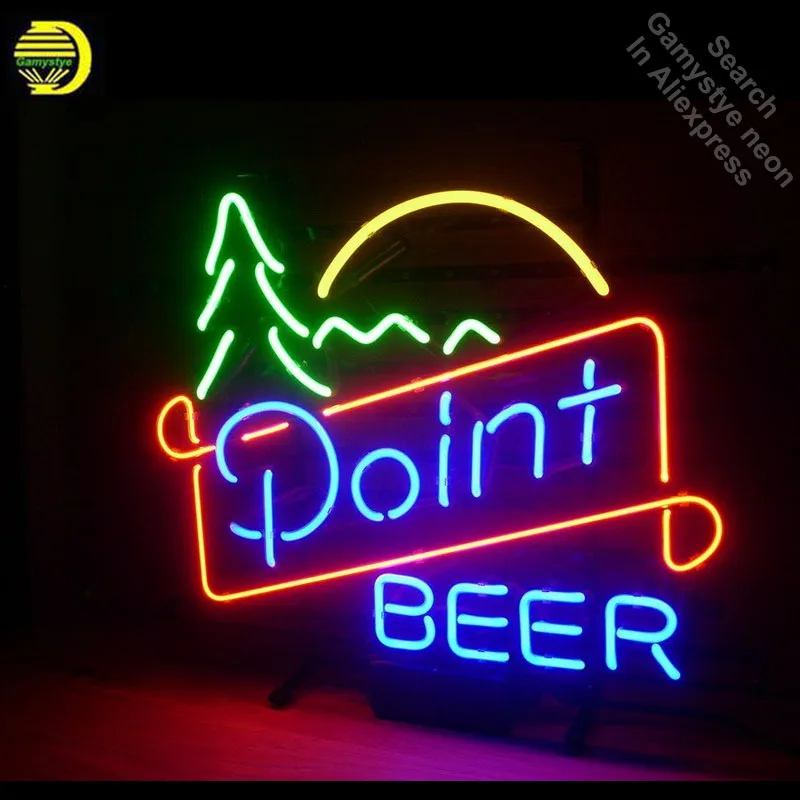 Neon Signs For Point Beer Neon Bulbs Sign Sun And Moon Real Glass Tube