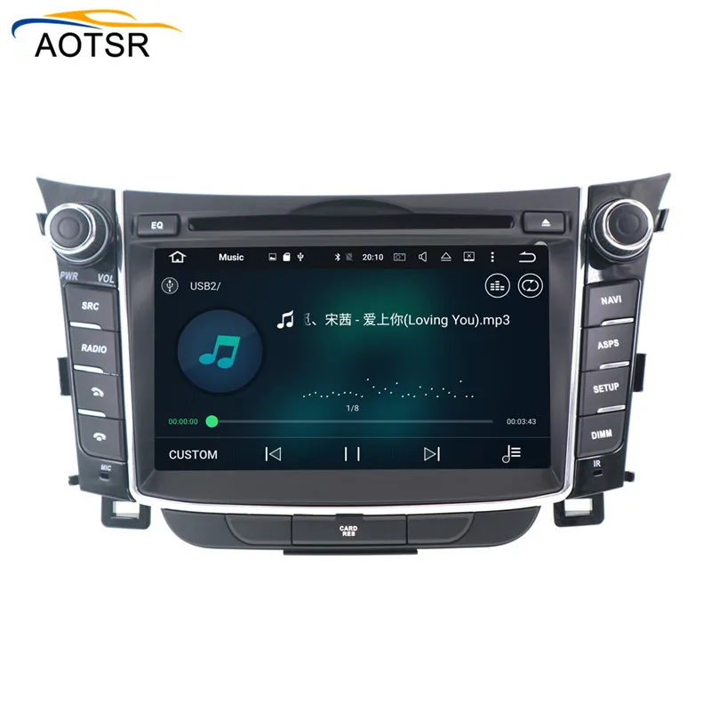 Clearance IPS Android 8.0 Car DVD player GPS Navigation Headunit For Hyundai I30 Elantra GT 2012 multimedia Autoradio tape recorder stereo 5