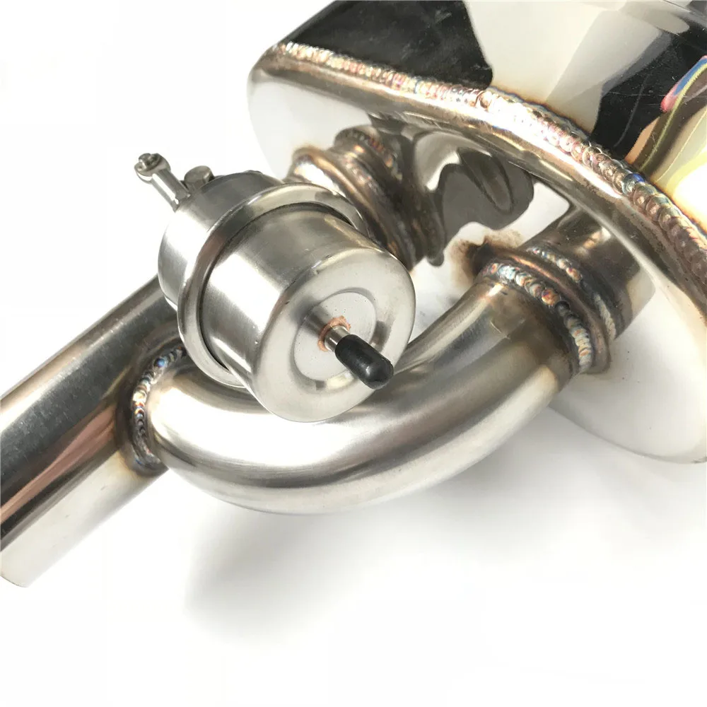 Автомобильный клапан выхлопной трубы вакуумный насос переменные глушители нержавеющая сталь Универсальный 51 мм 63 мм тиснение дистанционное управление глушитель