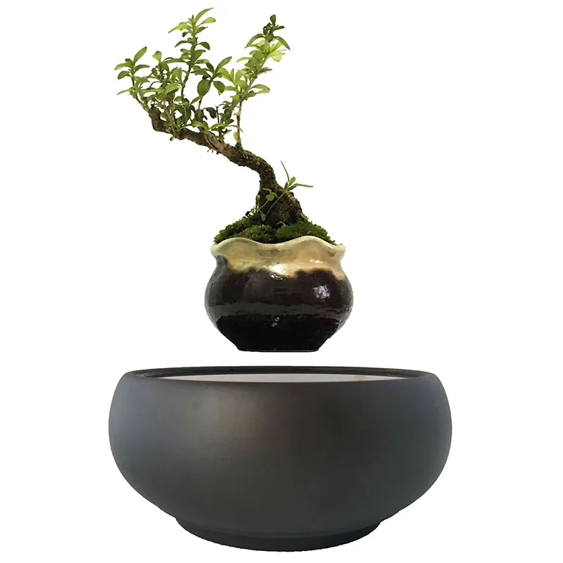 online shop 2018 japan magnetic levitation floating bonsai ceramics