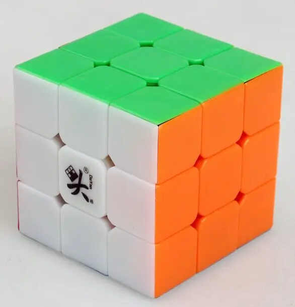 

Free shipping NEW Dayan ZhanchiV5 3x3x3 Magic cube 3x3 3-layer 6-Color Speed spring Cube Twist Puzzle Cube White Black Side