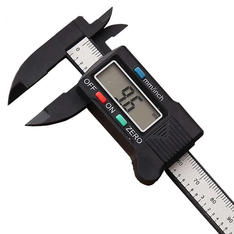 New Arrival 100mm/150mm 6inch LCD Digital Electronic Carbon Fiber Vernier Caliper Gauge