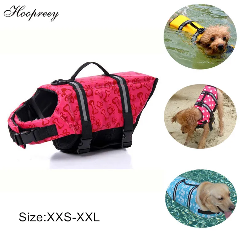 

XXS-XXL Cool Pet Life Vest Summer Dog Swimsuit Clothes for Large Medium Small Dogs Outdoor Life Jacket Rescue Swimming Wear 10A