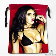 Пользовательские печати megan_fox(1) сумки для покупок на шнурках дорожный мешочек для хранения плавать Пешие прогулки игрушка сумка унисекс мульти Size18-12-31-54