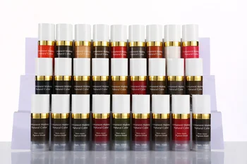 

10pcs/lot colors natural manual ink cosmetic permanent makeup pigmen tattoo paint for lips eyebrow 10ml