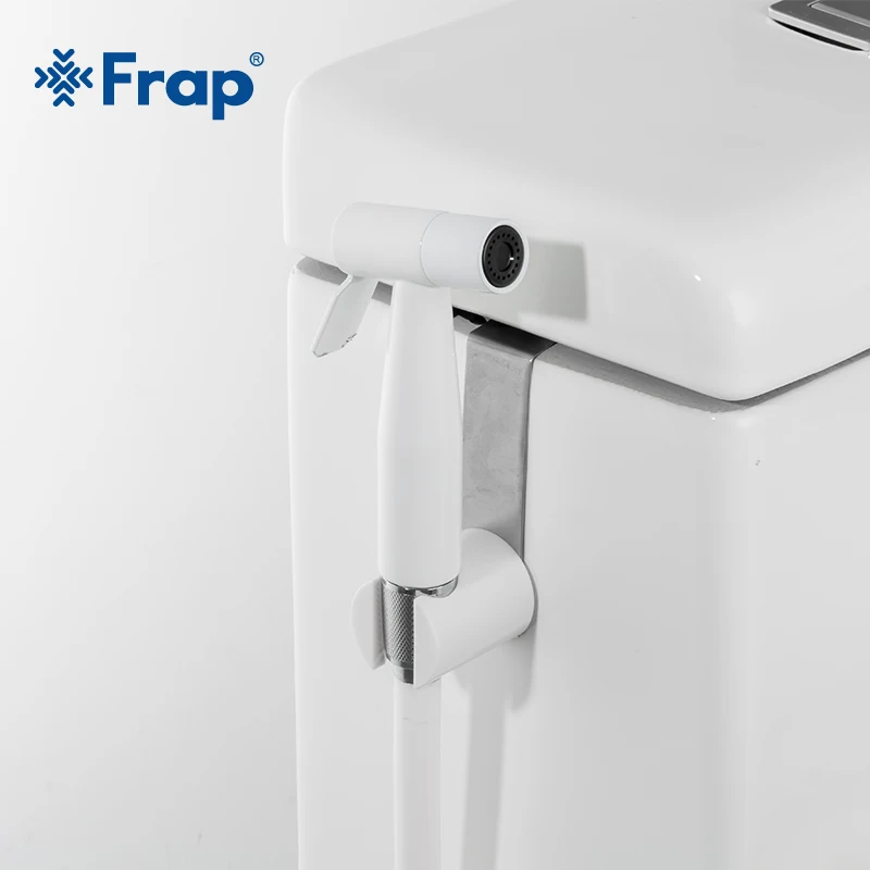 Frap Новое поступление белые биде нержавеющая сталь смеситель для ванной ручной