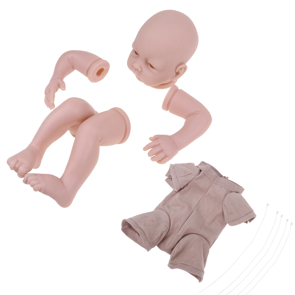 Неокрашенная 22 дюймов реборн конечности и ткань тело кукла плесень Силиконовая бодрствующая Кукла Плесень DIY Изготовление принадлежностей