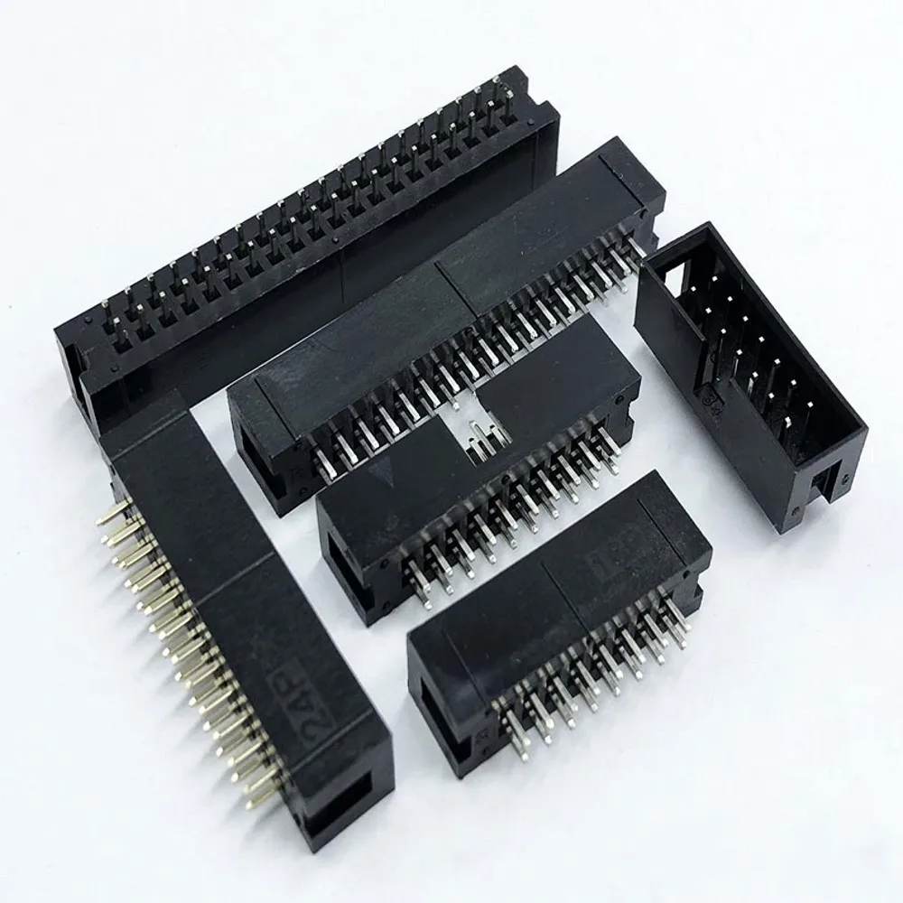 100 шт. DC3 6P 8P 10P 14P 16P 20P 26P 30P 34P 40P 50P 64P 2 54 мм разъем для коннектора ISP Male Double spaced прямой