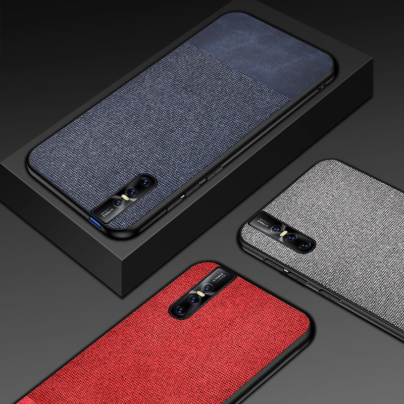 For VIVO V15 Pro Case Fabric Cloth shockproof Coque back Cover Soft Silicone Bumper Fundas For VIVO V15Pro V15 Phone Case