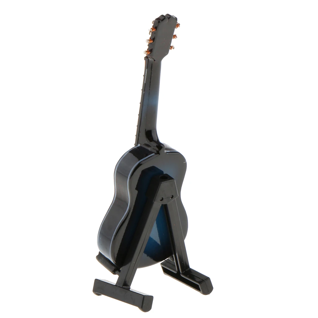 1:12 Acoustic Guitar in Case Music Instrument Dollhouse Musical Room Accessory Doll House Living Room Decor