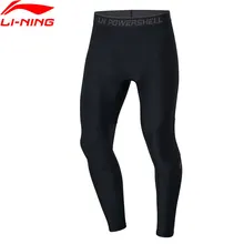 Li-Ning мужские тренировочные серии базовый слой 83% нейлон 17% спандекс подкладка фитнес тренажерный зал эластичные спортивные штаны колготки AULP047 CJAS19