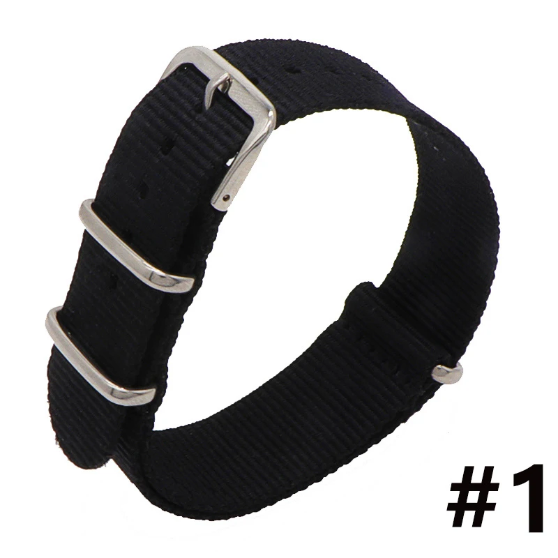 Wholesale Strap Nato Strap Fabric Watch band 16mm Replacement Multi Color Pin Buckle for Nylon Strap for Hours Wholesale Strap Nato Strap Fabric Watch band 16mm Replacement Multi Color Pin Buckle for Nylon Strap for Hours