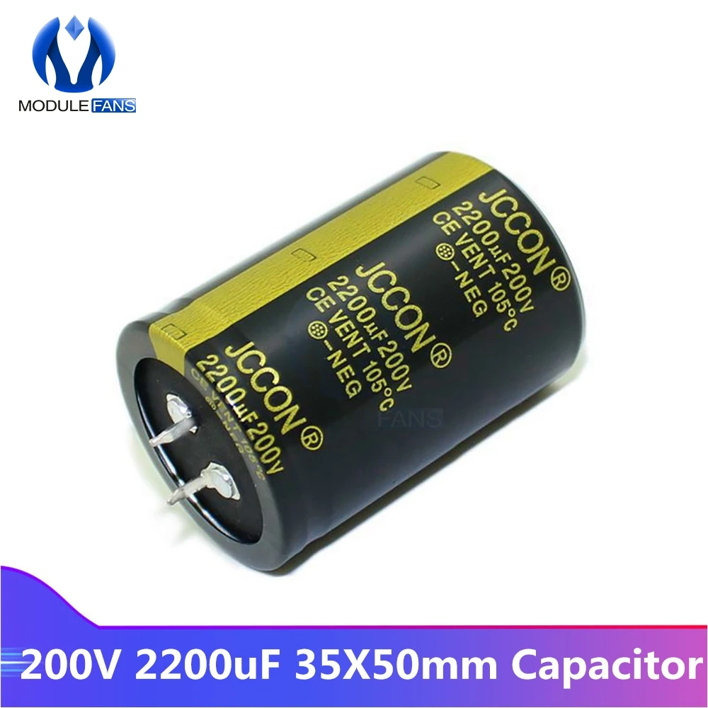 

200V 2200uF 35X50mm 35X50 Aluminum Electrolytic Capacitor High Frequency Low ESR Fixed Capacitor 35*50mm 35*50 mm Diy Electronic