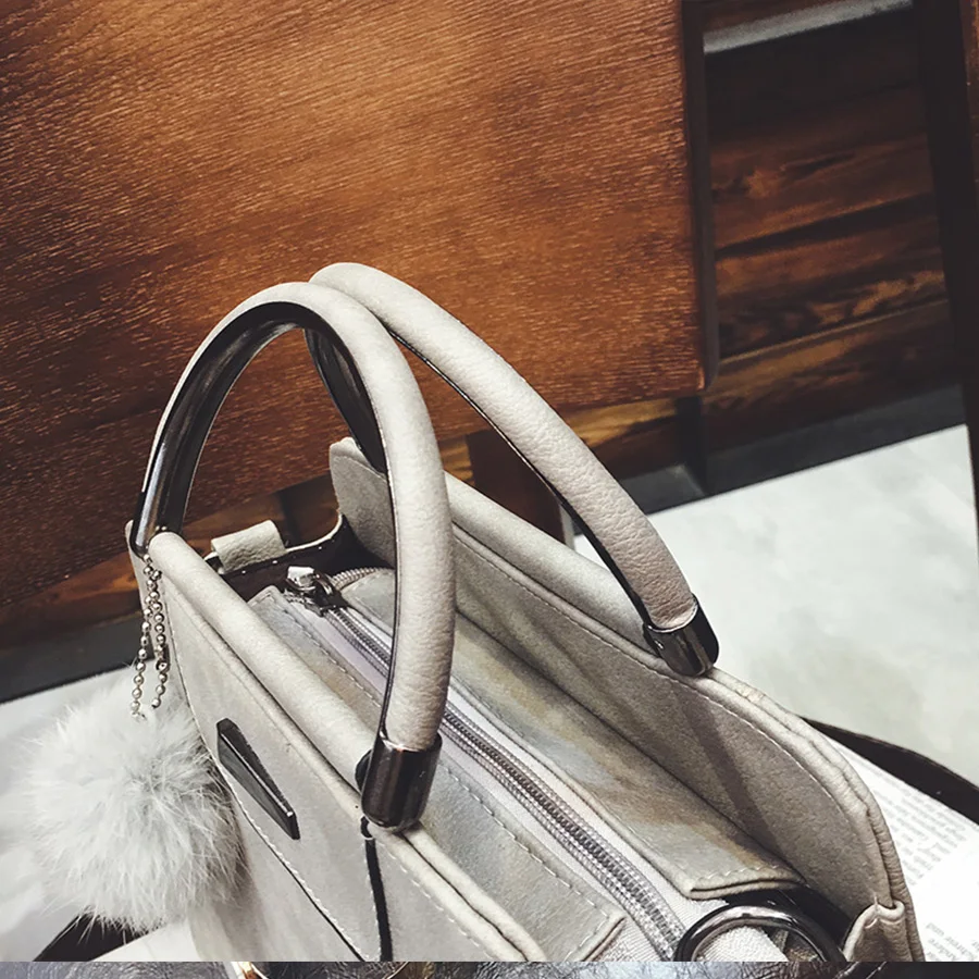 LAN LOU bolso de hombro para mujer 2019 bolsos de cuero de moda de alta calidad nuevo remache bolso de mujer Casual bandolera bolsas