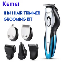 Kemei Горячая 11в1 профессиональная электрическая машинка для стрижки волос триммер Стрижка бритва борода бритва Инструменты для укладки перезаряжаемый