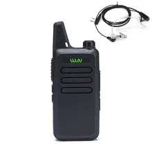 WLN KD-C1 Mini Radio Walkie Talkie UHF 400-470MHz handheld transceiver cb radio Two Way Ham Portable Radio (Black & White)