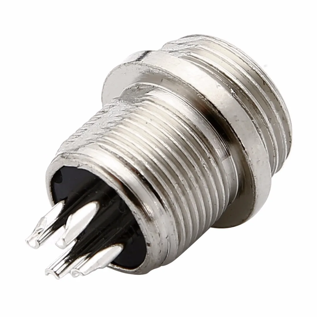10 Set GX12 2/3/4/5/6 Pins 12mm Aviation Plug Male + Female Socket Connector for Computer Automation Measure Control System