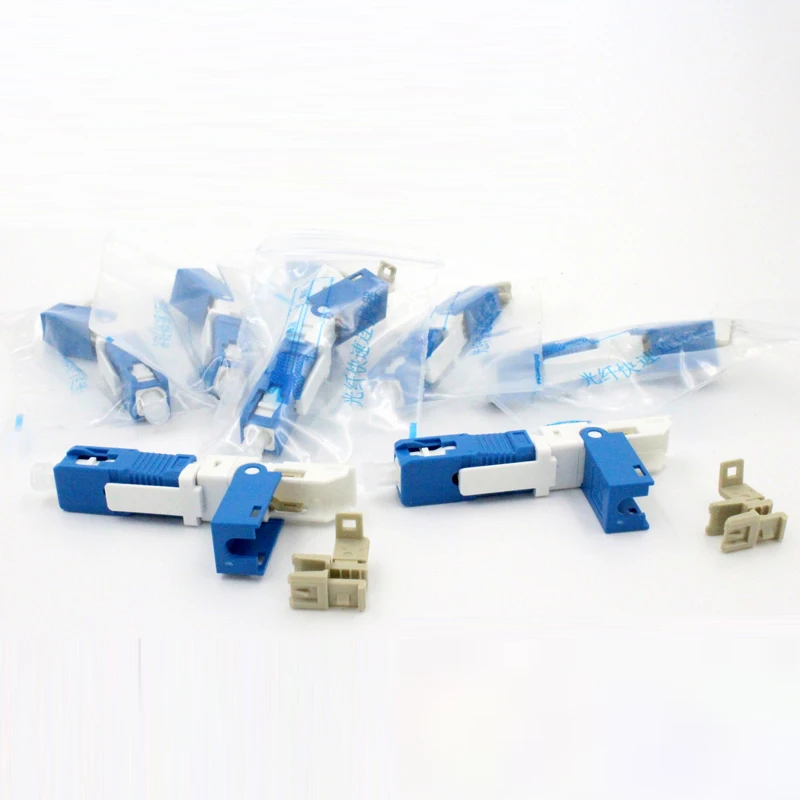 

100PCS KPYSC250P-CE FTTH SC UPC Optical fibe quick connector SC PC FTTH Fiber Optic Fast Connector SC Connector Free shipping
