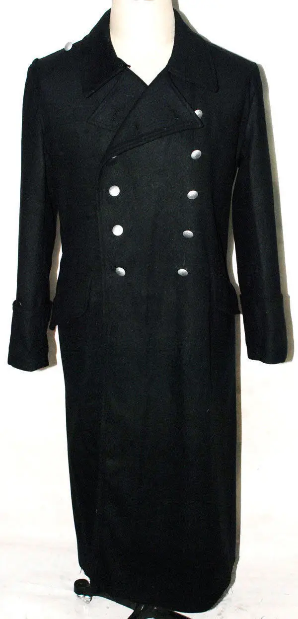

WWII GERMAN ELITE M32 FIELD BLACK WOOL MILITARY OVERCOAT GREATCOAT COAT IN SIZES