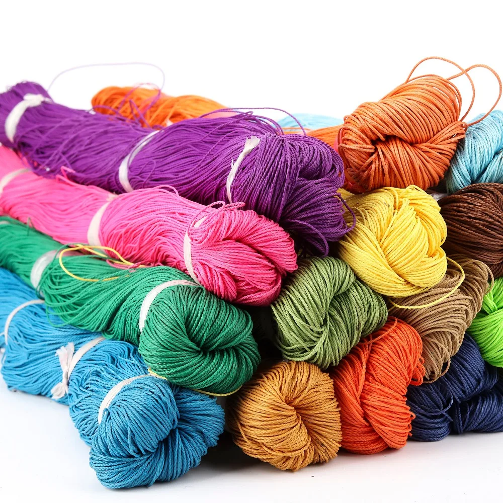 

LingXiang 17 color 1.0/1.5mm 90m x 5pcs 450m Taiwan wax rope DIY jewelry Accessories angling home decoration