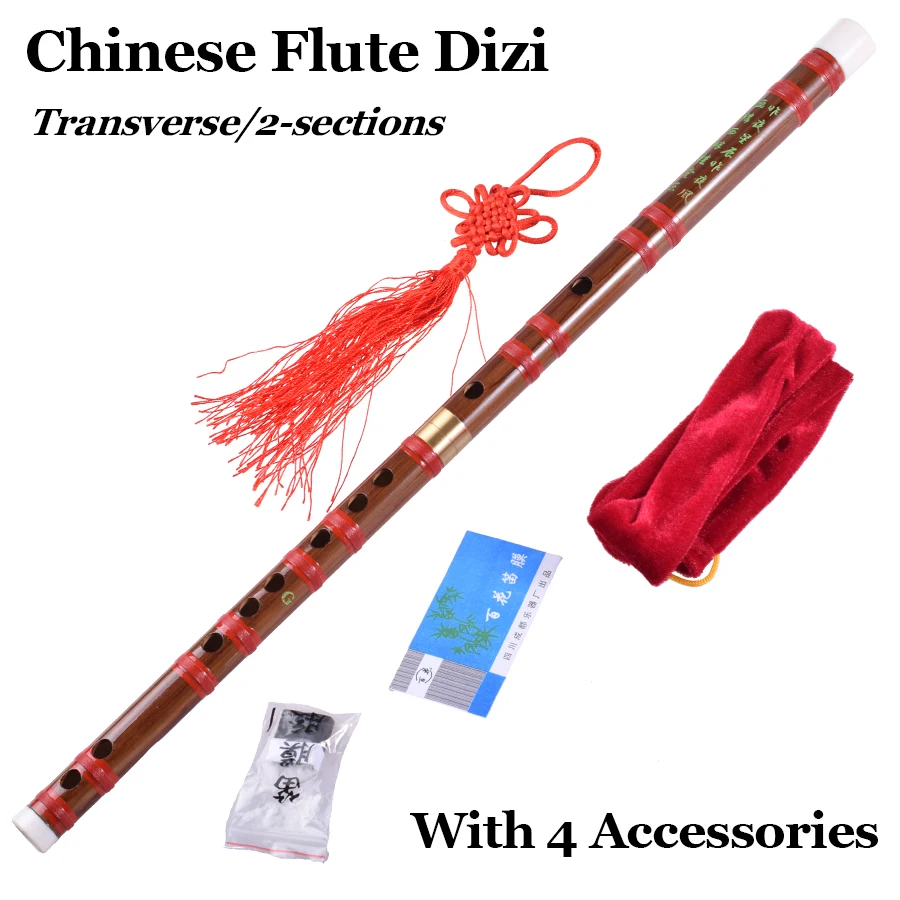 Traditional Chinese Bamboo Flute Dizi Transverse Ethnic Flauta Wind Musical Instruments