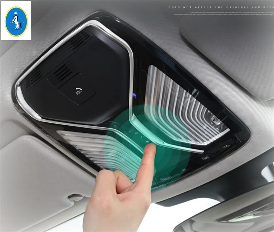Yimaautotrim ABS Авто аксессуары верхняя Крыша лампы для чтения рамка Крышка Накладка BMW