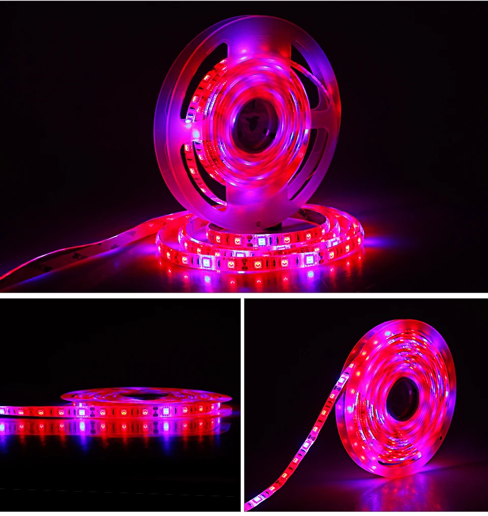 LED Grow Light Full Spectrum 5M LED Strip Light Set Dimmable (11)
