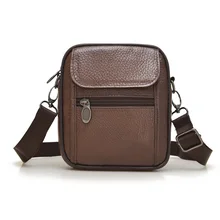 

Men's Bags Genuine Leather Male Crossbody Bags Strap Small Casual Flap Men Leather Messenger Bag Men's Shoulder Bag MY1002