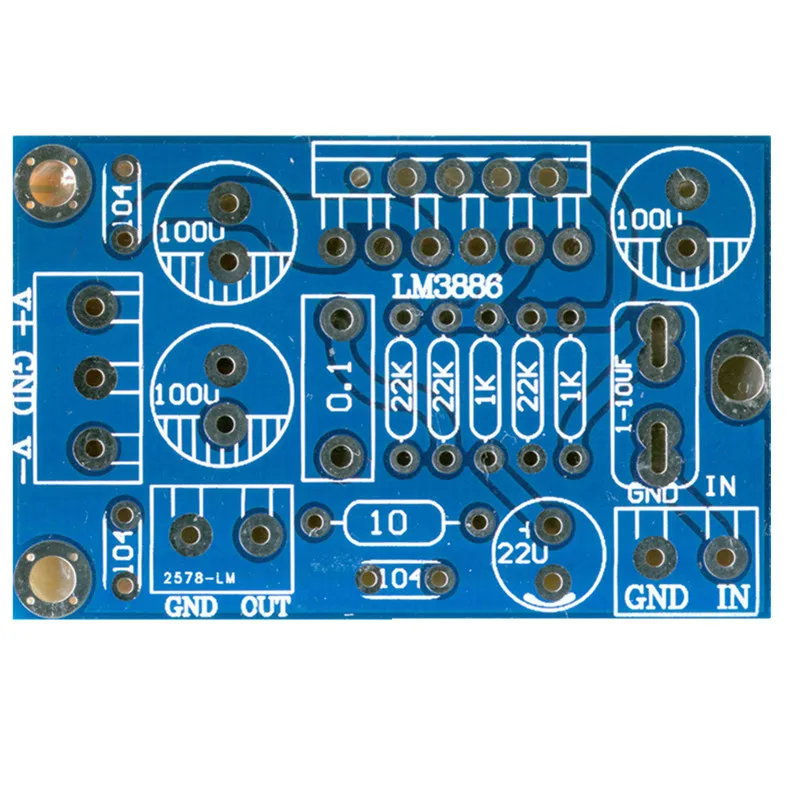 Аудио усилитель мощности LM3886 одноканальный PCB