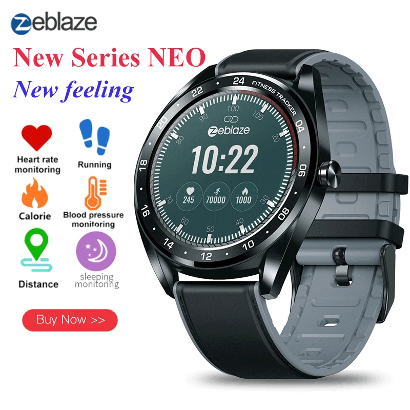 

Zeblaze NEO Series Smart Watch Heart Rate Blood Pressure IP67 Waterproof Smartwatch Sport Watch For Men Women pk vibe 5 thor 4 5