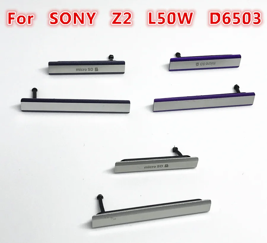 

Original Micro SD USB + SIM Card Slot Dust Plug Cover Charging Port for Sony Xperia Z2 D6503 L50W D6502 D6543 dust cover