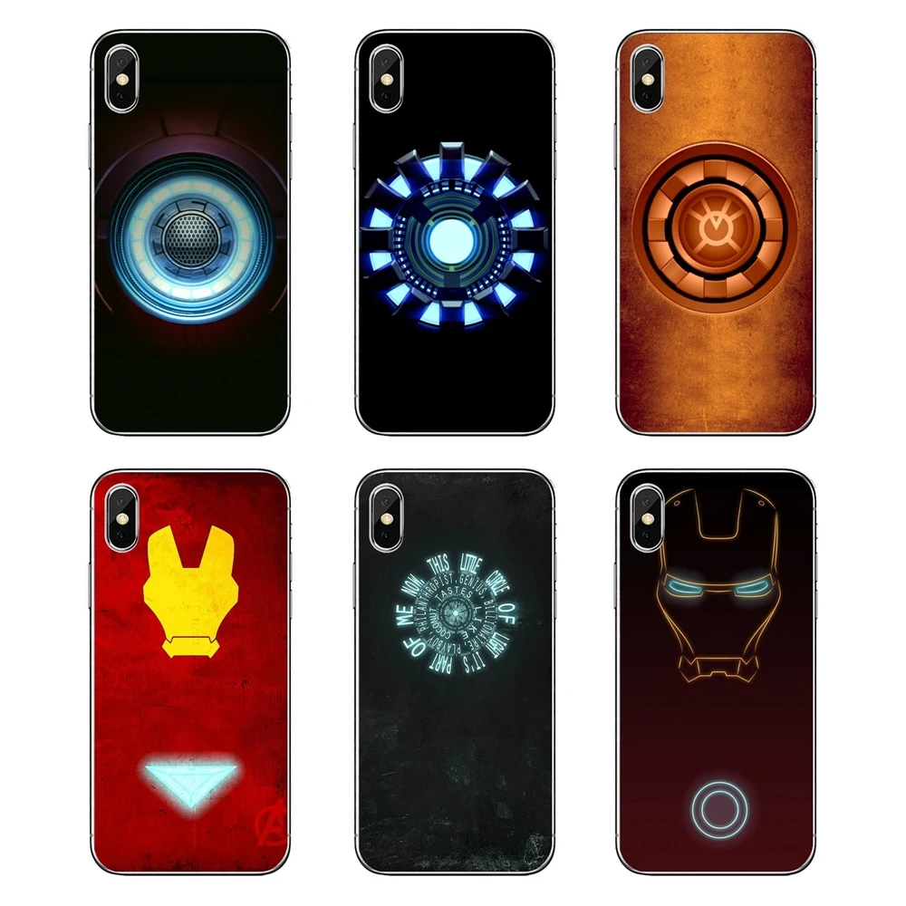 Avengers movie Superhero iron man arc reactor Logo For Huawei P20 Lite Nova 2i 3i 3 GR3 Y6 Pro Y7 Y8 Y9 Prime 2018 2019 TPU Case |